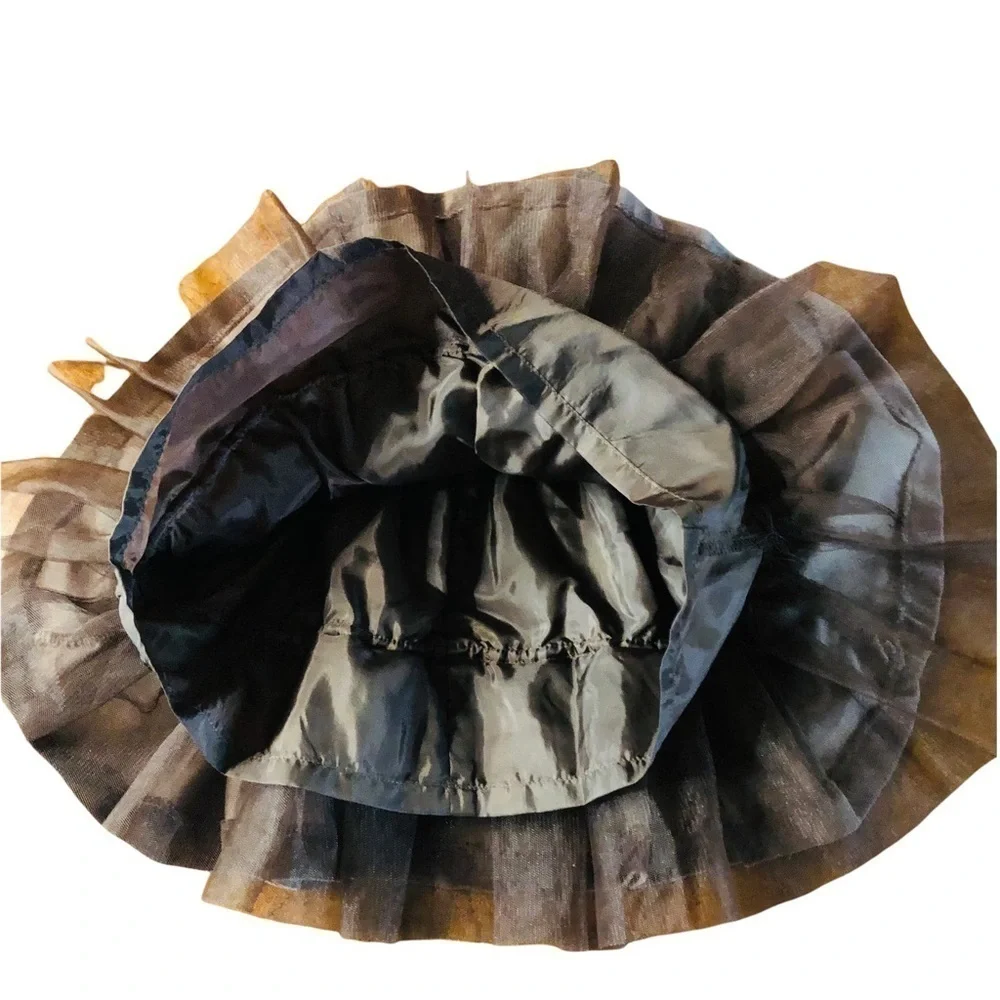 JANIE AND JACK INFANT GIRLS RICH BROWN FANCY DRESS SIZE 3-6 MONTHS